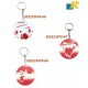 Keychain Button Badge with Mirror -58mm