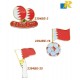 Bahrain Flag Metal Badge - Magnet