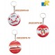 Bahrain Flag Keychain Button Badge with Mirror -58mm