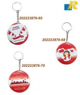 Bahrain Flag Keychain Button Badge with Mirror -58mm