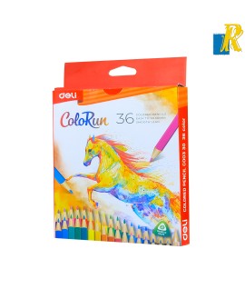 Deli ColoRun 36 Colored Pencil 3.0mm Item No.C00330