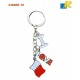 Bahrai Flag Customized KeyChain