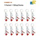 Bahrai Flag Customized KeyChain