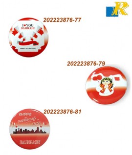 Bahrain National Day - Pin Badges (Pack of 3)