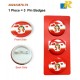 Bahrain National Day - Pin Badges (Pack of 3)
