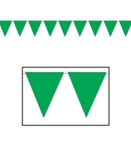 Green Bunting  Triangle Flags Pennant Banners for Indoor Outdoor Party