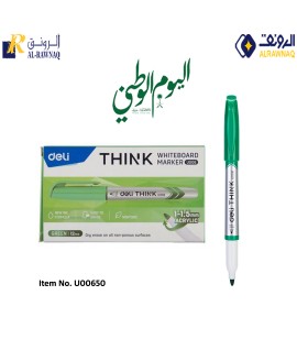 Green Deli Think Whiteboard Markers 12 Piece for Saudi National Day Item No.U00650