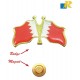 Bahrain Flag Metal Badge - Magnet