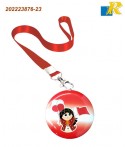 Bahrain National Day Badge Flat Strap Lanyard with Swivel Hook Clip