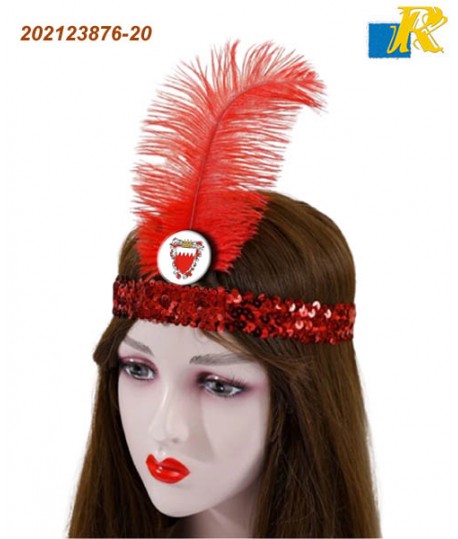 Feather & Sequin Decor Costume Headwear / HeadBand