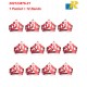 Bahrain National Day Sequin Crown - Hair Bands for Women Girls Kids -12Pcs