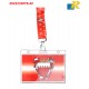 Bahrain National Day Lanyard with Clear Crystal Plastic Name Badge Holder