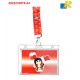 Bahrain National Day Lanyard with Clear Crystal Plastic Name Badge Holder