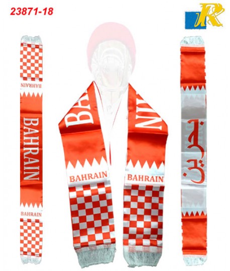 Bahrain National Day Scarf - National Flag Scarf