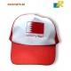 Bahrain National Day Cap with adjustable plastic snap strap closure