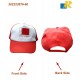 Bahrain National Day Cap with adjustable plastic snap strap closure