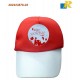 Bahrain National Day Cap with adjustable plastic snap strap closure