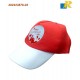 Bahrain National Day Cap with adjustable plastic snap strap closure