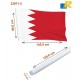 Bahrain National Flag 3*2 Feet Rectangle Outdoor Flag (Polyester) with flagpole