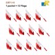 Bahrain National Flag Light Up  with LED Flashing Poles