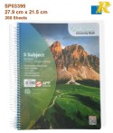 Sinarline 5 Subject University NoteBook 200 Sheets 27.9 x 21.5 cm