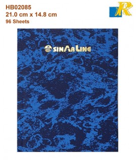 Sinarline A5 Register Book 96 Sheets 21.0 x 14.8 cm