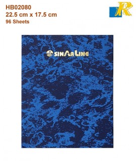 Sinarline Register Book 9" x 7" 96 Sheets 22.5 x 17.5 cm