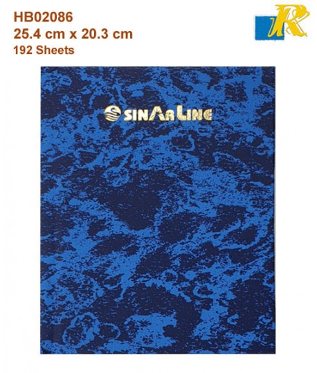 Sinarline Register Book 10" x 8"  192 Sheets 25.4 x 20.3 cm