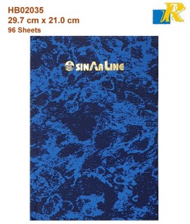 Sinarline Register Book A4  96 Sheets  29.7 x 21.0 cm