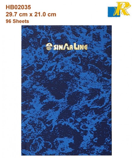 Sinarline Register Book A4  96 Sheets  29.7 x 21.0 cm