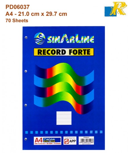 Sinarline Record Forte - A4 -  70 Sheets 29.7 x 21.0 cm