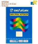 Sinarline 5MM Graph Spiral Graph Notebook - A4 - 29.7 x 21.0 cm  70 Sheets
