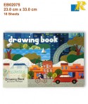 Sinarline Drawing Book - 23.0 x 33.0  18 Sheets 110-GSM