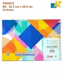 Sinarline Color Drawing Book - B4 - 35.3 x 25.0cm  20 Sheets 120-GSM