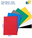 Color Foam Board 50x70 cm - 5mm (One Side Color-Back side White)