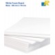 White Foam Board 50x70 cm - 5mm - Double side