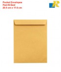 Pocket Envelops - Peel N Seal 25x17.6 cm Brown