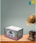 Vintage Wooden Storage Box / Living Room Decor / Retro Wooden Casket Lock Jewelry Box