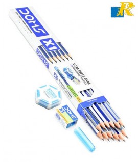 Doms X1 X-Tra Super Dark 2B Graphite Pencils