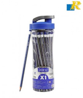 Doms X1 X-Tra Super Dark HB/2 Graphite Pencils Bottle Pack (30pencils)
