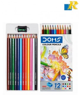 Doms Color Pencils 12 Shades 172mm Box pack (12 Pencils)