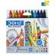 Doms Wax Crayons 12 Shades Extra Long 90mm (12+1 Crayons)