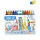 Doms Wax Crayons 16 Shades Extra Long 90mm (12+1 Crayons)
