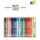 Doms Wax Crayons 16 Shades Extra Long 90mm (12+1 Crayons)