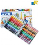 Doms Extra Long Wax Crayons Super Smooth 24 Shades 90mm (24+1 Crayons)