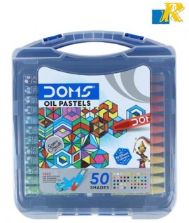 Doms 50 Shades Jumbo Oil Pastels 75mm Plastic Carry Case 50 Shades(Art No.8202)