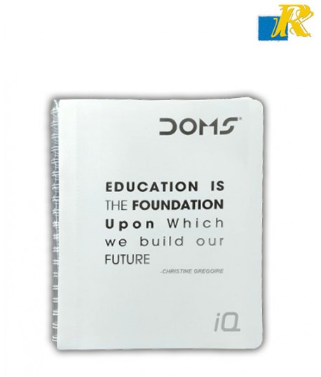 Doms IQ Executive Series Exercise Notebook | Ruled | 70GSM | 160 Pages | 25.0 x 17.8 cm | Art No.7384)