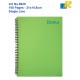 DOMS A5 Poly Note Book | Ruling-Single Line Wiro Binding | 160 Pages, 21.0x14.8cm (Art No.8939)