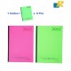 Doms A4 Neon Cover Exercise Note Book | Single Line Book | 200 Sheets | 29.7x21cm | (Art No.8910)