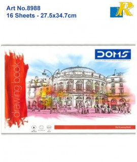 Doms Drawing Book | 27.5x34.7cm, Unruled, 16 Sheets | Art No.8988